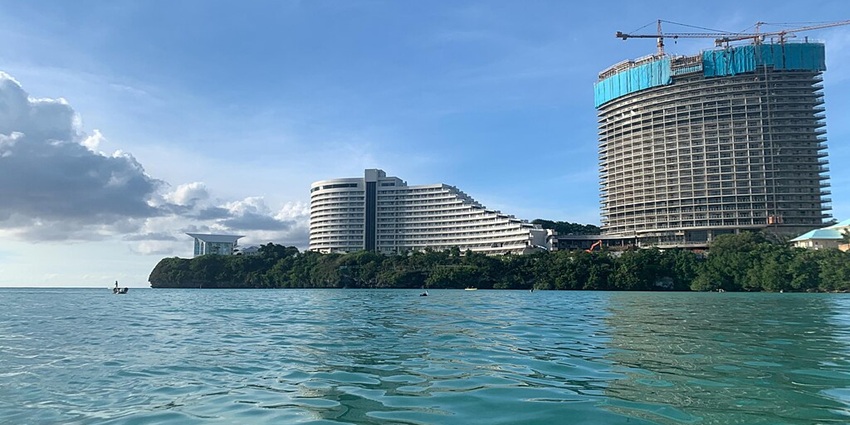 Picturesque view of the Tumon bay, one of the best spots in this Guam travel guide