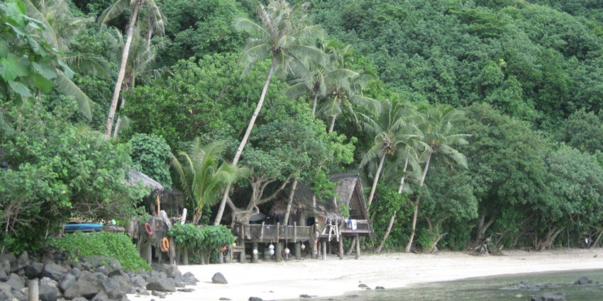 Two Dollar Beach, a secluded beach, one of the places to visit in American Samoa.