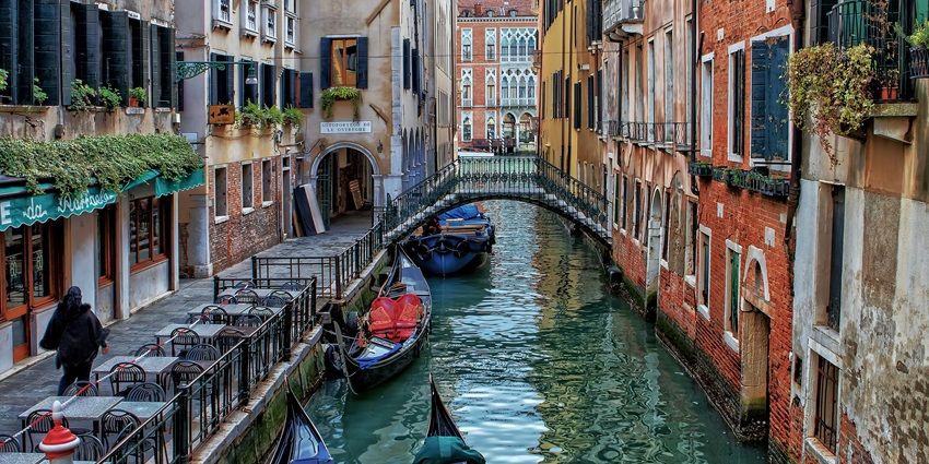 Venice,a romantic canal city and one of the best places to visit in October for couples.