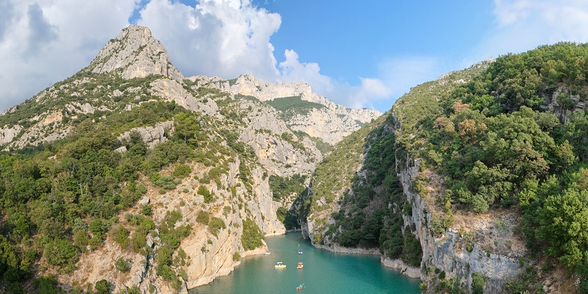 Verdon Gorge, France- A breathtaking limestone canyon, famous for rock climbing and hiking