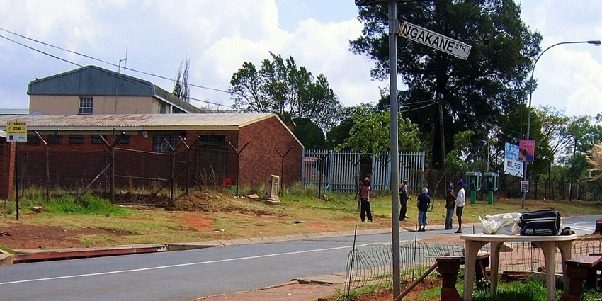 View of Vilakazi Street, a popular place to visit around the Mandela House, Soweto.