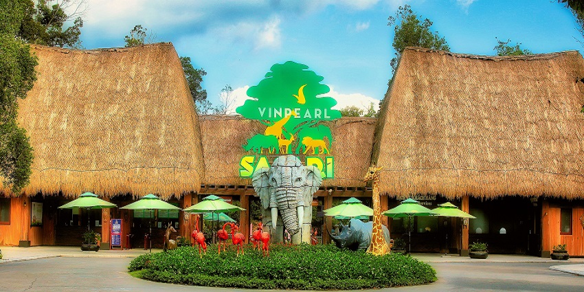 Exotic animals at Vinpearl Safari, a popular attraction in Phu Quoc for travellers.