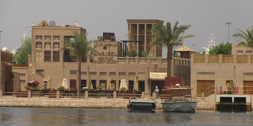 The heritage District at Dubai Creek, blending culture with modern charm seamlessly.