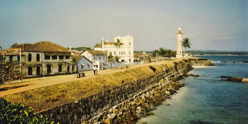 An image of Galle Fort, showcasing a historic blend of colonial charm and coastal beauty