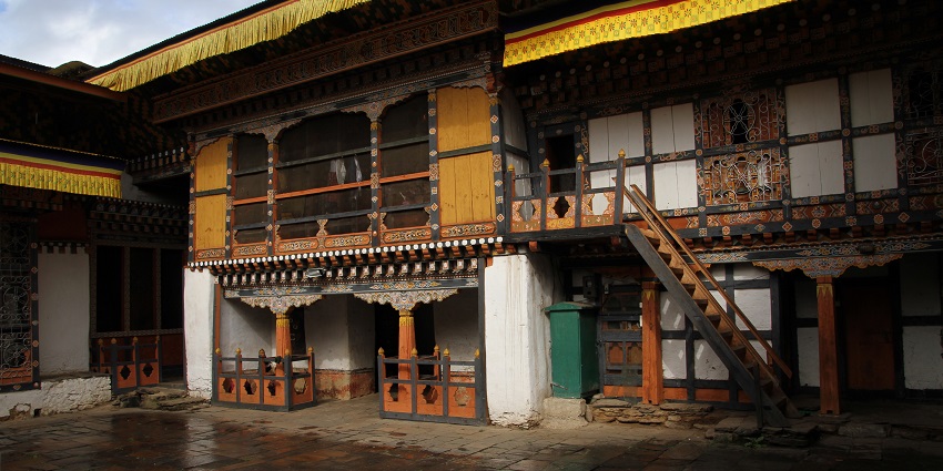 Image of Jambay Lhakhang, one of the oldest temples in Bumthang Bhutan, built in the 7th century