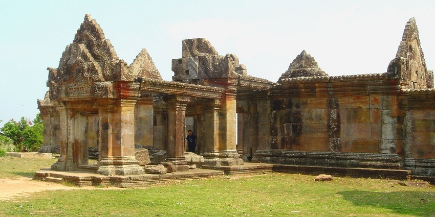 An image of Preah Vihear Temple, an ancient mountain-top site with stunning views.