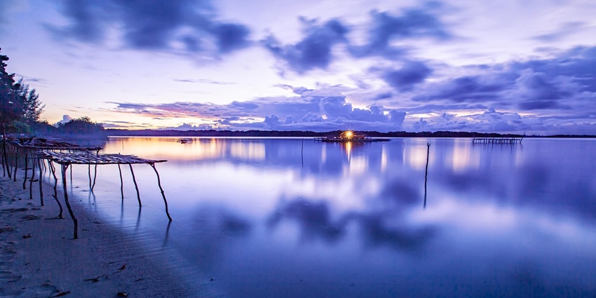 An image resembling the Luminous Lagoon, one of the best things to see in Falmouth, Jamaica.