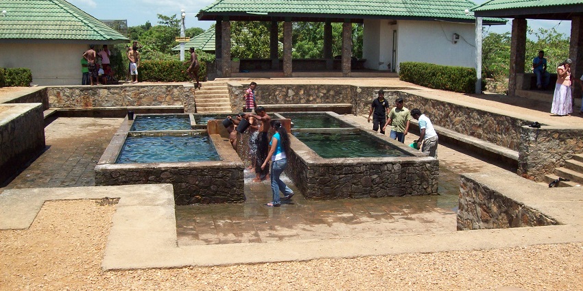 Take a relaxed dip in one of the hot springs at Madunagala, Hambantota, Sri Lanka