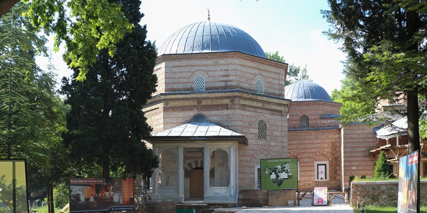 An image of the Muradiye Complex in Bursa, Turkey, showcasing its historic Ottoman architecture, highlighting things to do in Bursa.