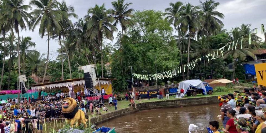 Scenic image beautiful Sao Joao Festival In Bardez in Goa