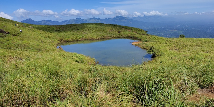 The scenic heart shaped lake in Wayanad, which is one of the best hill stations during summer vacation