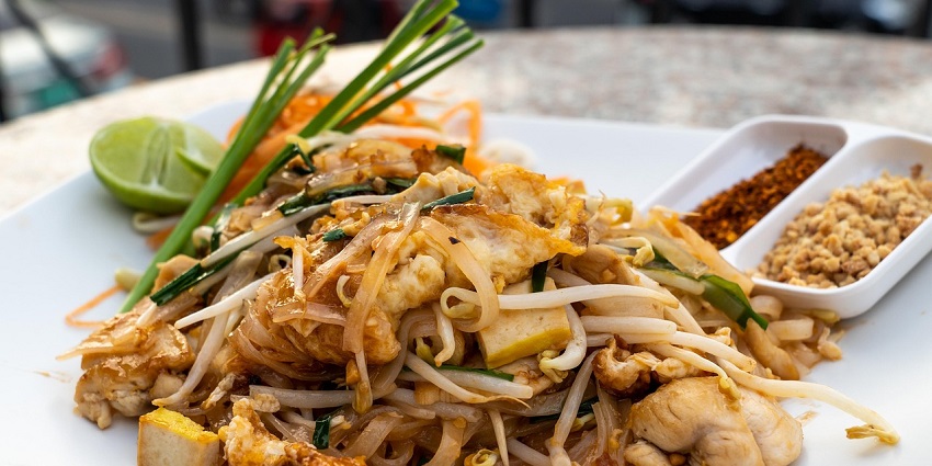 A delicious Thai seafood dish served at a restaurant in Rayong.