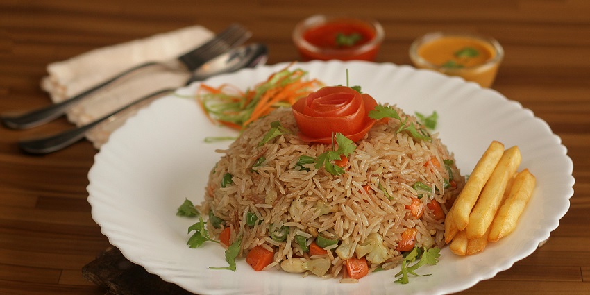 Image of authentic cuisine served at a local restaurant in Bumthang, Bhutan