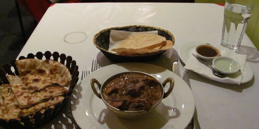 A traditional North Indian Meal to try after visiting the Dunagiri Temple.