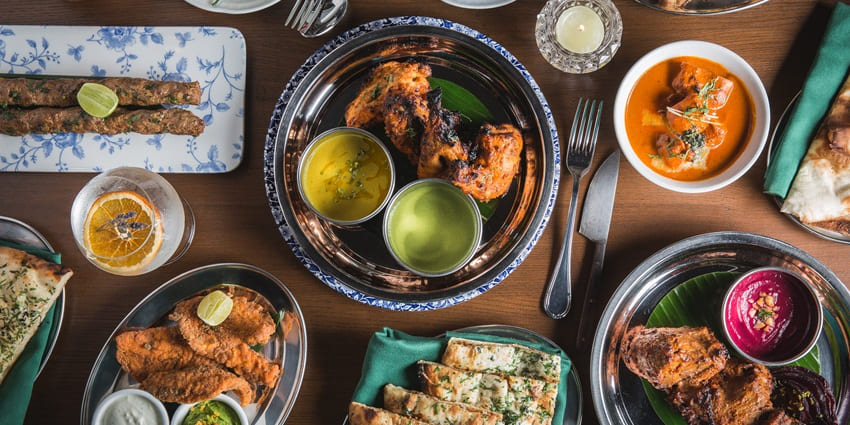 Depicted are signatures from the Michelin-starred Punjabi Restaurant