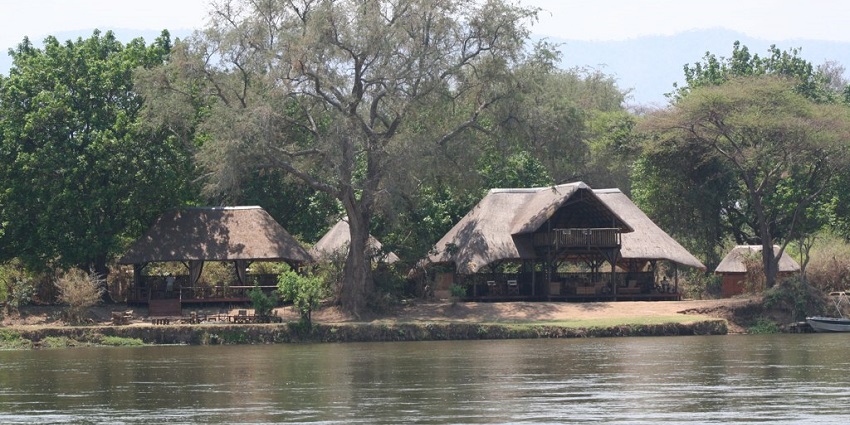 The picture of the Chiawa Camp located in the Lower Zambezi National Park, Zambia