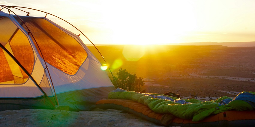 A glimpse of a camp amidst the lush forests, a tranquil escape from the city life.