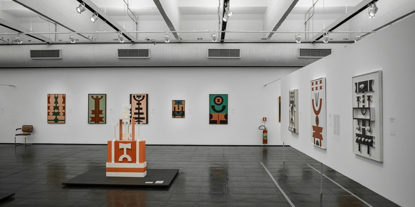 View of the artistic paintings and photographs at the Nelson Mandela National Museum