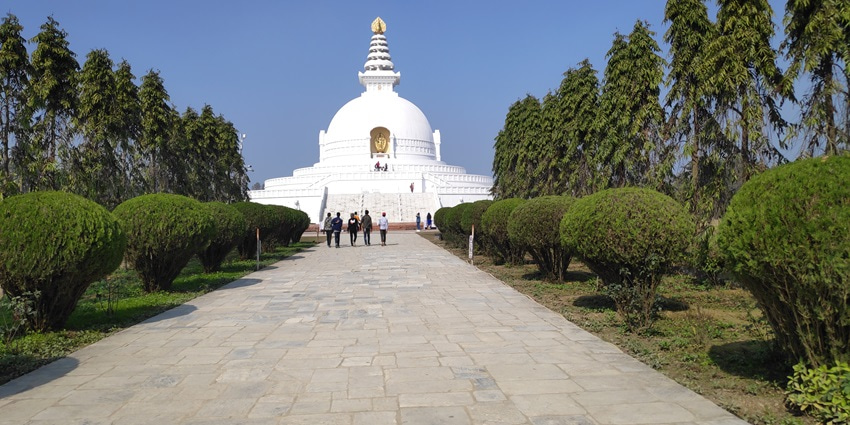 World Peace Pagoda, Nepal, offers stunning panoramic views and a spiritual ambience.