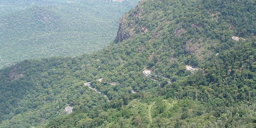 An aerial view of Yercaud, one of the most prominent hill stations in the Eastern Ghats