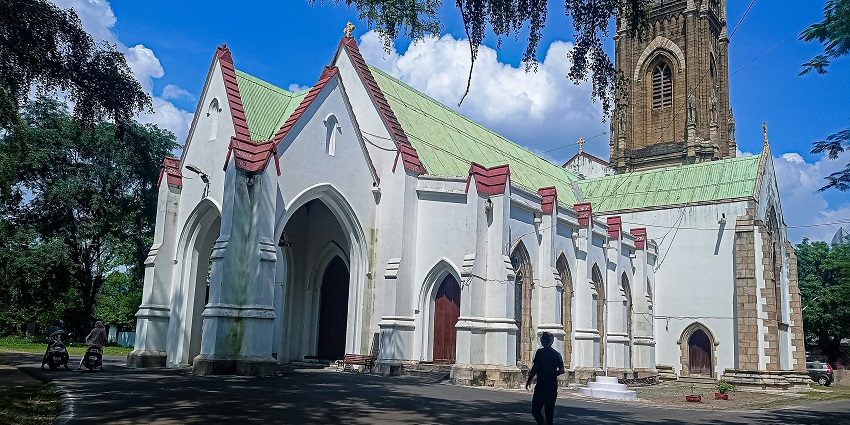 A view of the iconic Waiapu Anglican Cathedral, one of the top places to visit in Napier.
