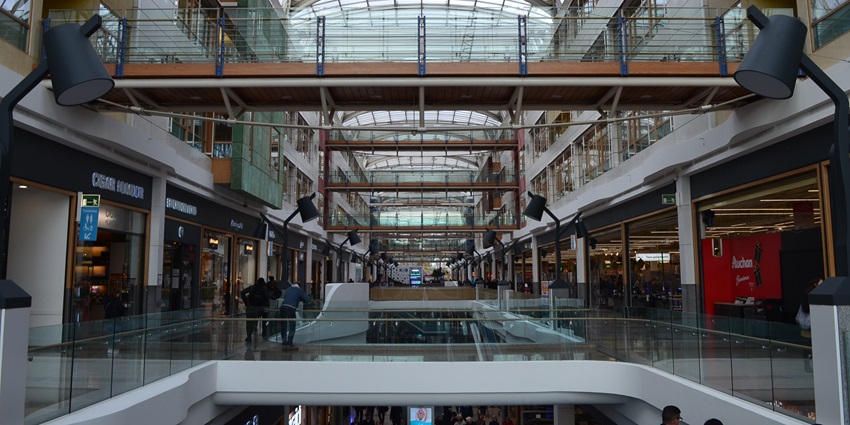 An image of Auchan Kirchberg, one of the ideal tourist shopping malls in Luxembourg.