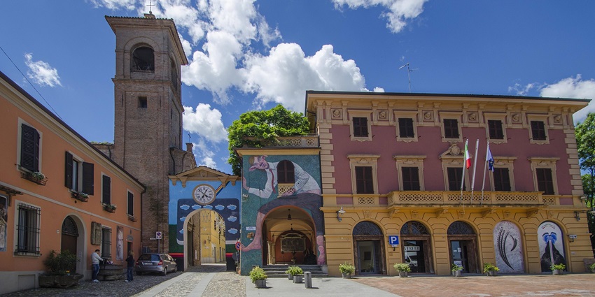 Artistic Dozza with captivating murals as one of the best places to visit near Bologna