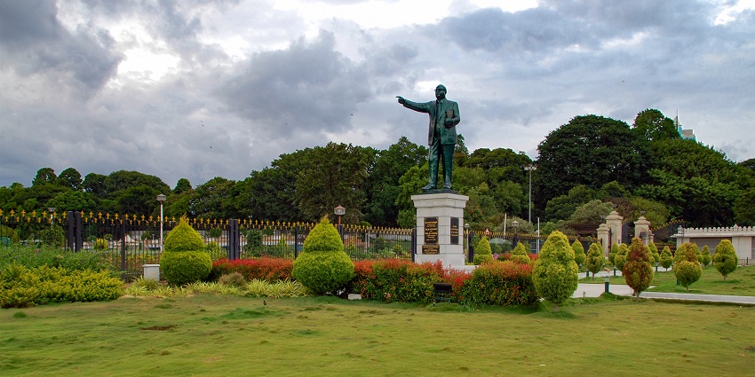 Celebrate equality and justice at the Dr. Ambedkar National Memorial.