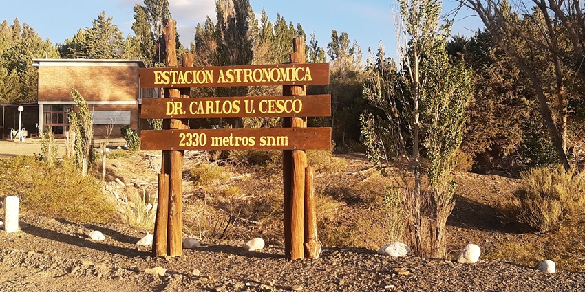 A picture showing a sign board at the El Leoncito National Park in San Juan Argentina