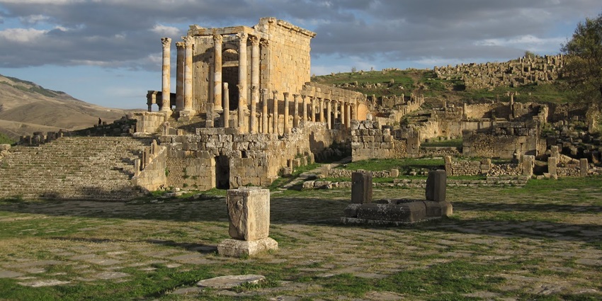 Scenic image of the beautiful ruins of the Roman era in Algeria–Things to do in Algeria