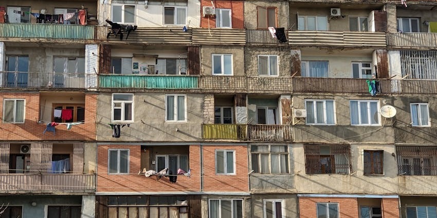 Things to do in Rustavi include the uniform apartment blocks reflecting the past.