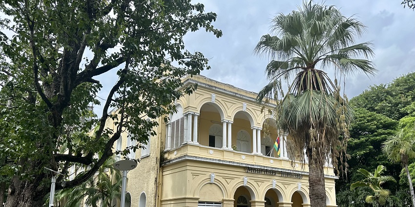 Exterior view of the Natural History Museum in Port Louis showcasing its architecture.