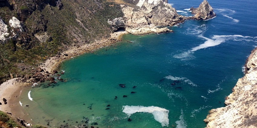 Image of the Potato Harbor Santa Cruz Island part of bigger archipelago