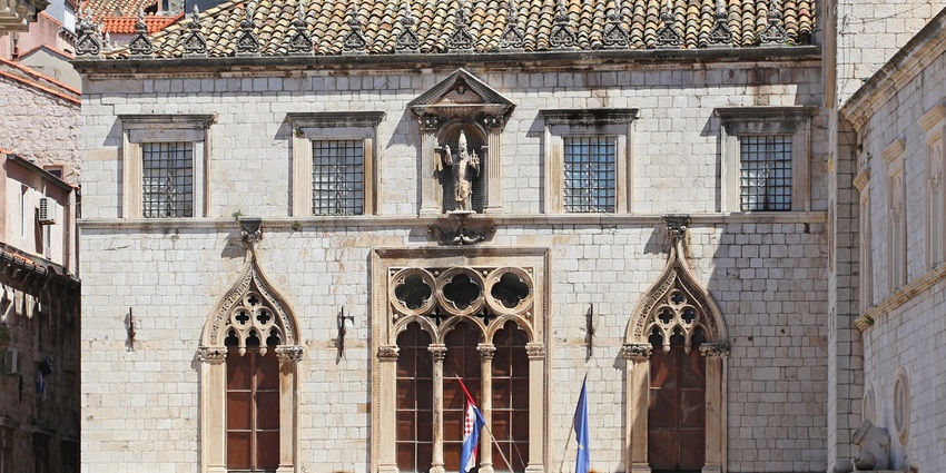 Exploring the Sponza Palace is one of the best things to do in Dubrovnik, Croatia