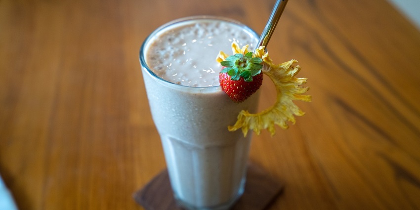 An image resembling Faluda, one of the popular tourist desserts and food in Myanmar.