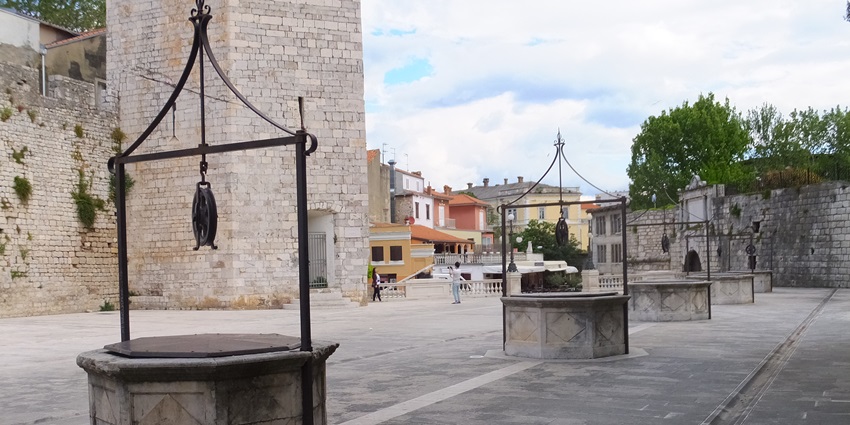 Historic Five Wells Square is one of the top places to visit in Zadar for architecture lovers.