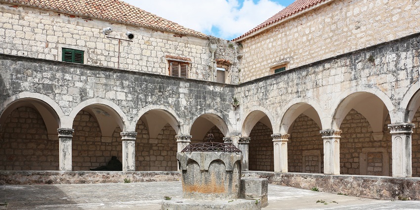 The historic Franciscan Monastery is one of the must-visit tourist places in Dubrovnik, Croatia