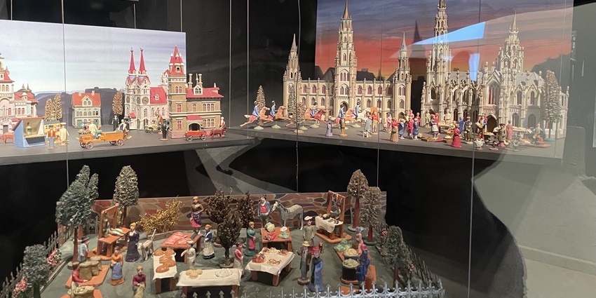 A picture of toy castles at a museum, which is one of the best places to visit in Gaziantep