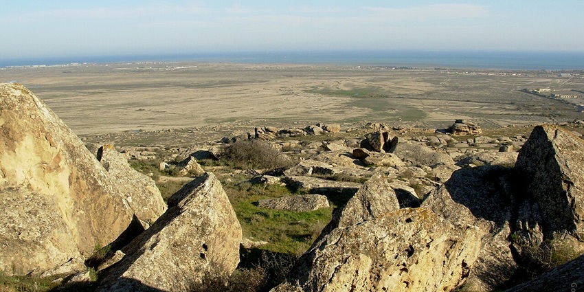 Ancient rock carvings and mud volcanoes at Gobustan National Park showcase rich history