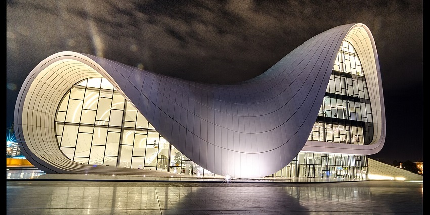 Heydar Aliyev Center is a world-renowned architectural masterpiece with dynamic curves and cultural exhibits.