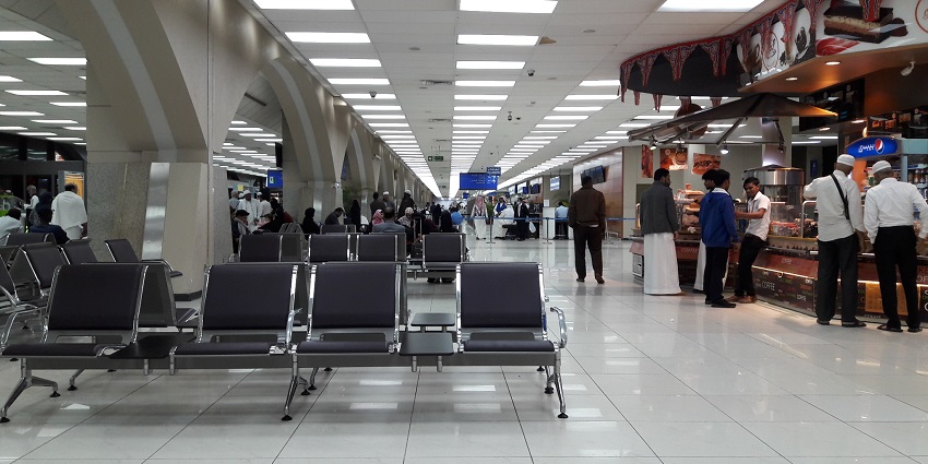 An image of King Abdulaziz International Airport, the nearest airport to Thowr Mountain.