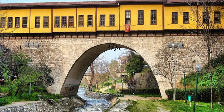 The vibrant Irgandı Bridge is one of the best places to visit in Bursa Turkey
