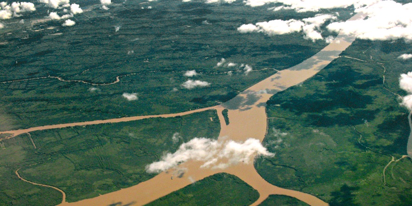 Aerial view of the Lower Paraná Delta - places to visit in rosario argentina