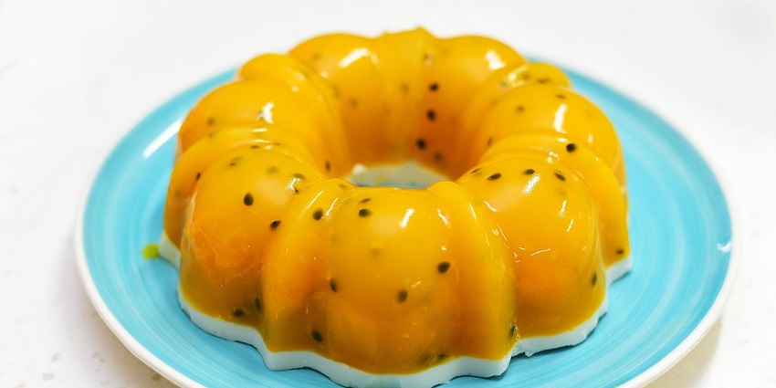 Image of a jelly resembling a plate of jelly-like Kholodets, a famous food in Russia.