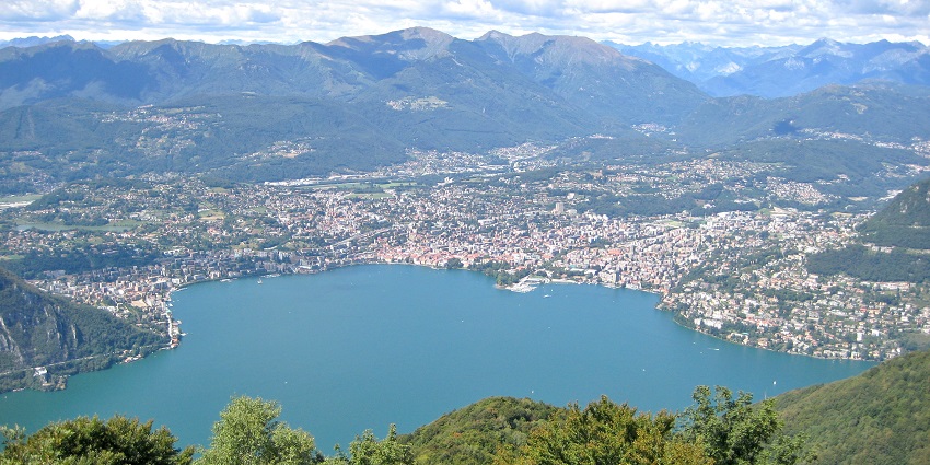 Lugano is one of the most picturesque places to visit near Milan, with its serene lake.