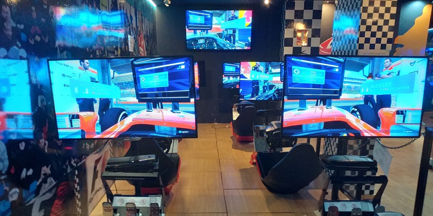 Indoor family entertainment center with arcade games, rides, and fun for all age groups.