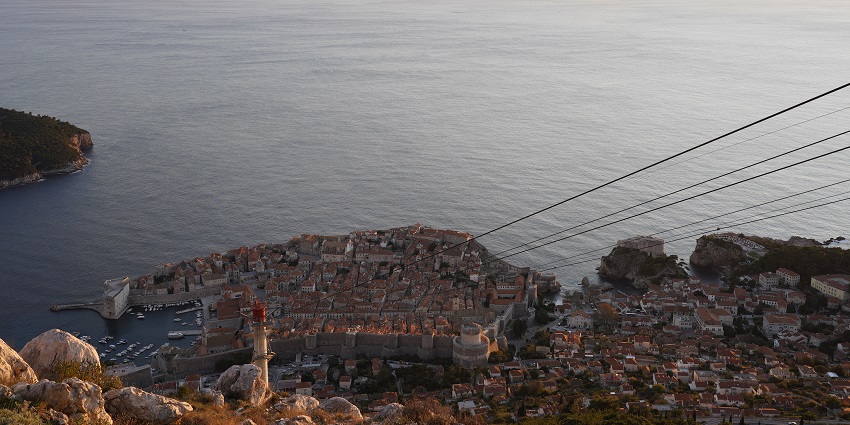 A panoramic view from Mount Srđ, one of the must-visit Dubrovnik, Croatia, tourist places list