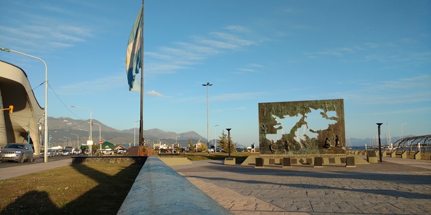 Image of Plaza Islas Malvinas in Ushuaia - one of the best places to visit in Tierra de Fuego