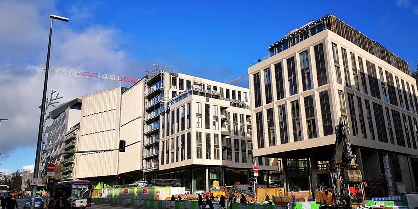 Royal Hamilius, a tourist destination and one of the shopping malls in Luxembourg.