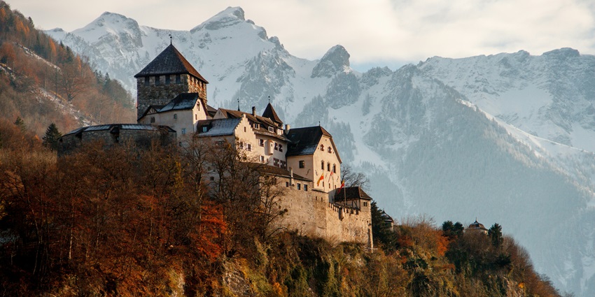 A glimpse of the iconic Schalun Castle, one of the top places to visit in Vaduz.
